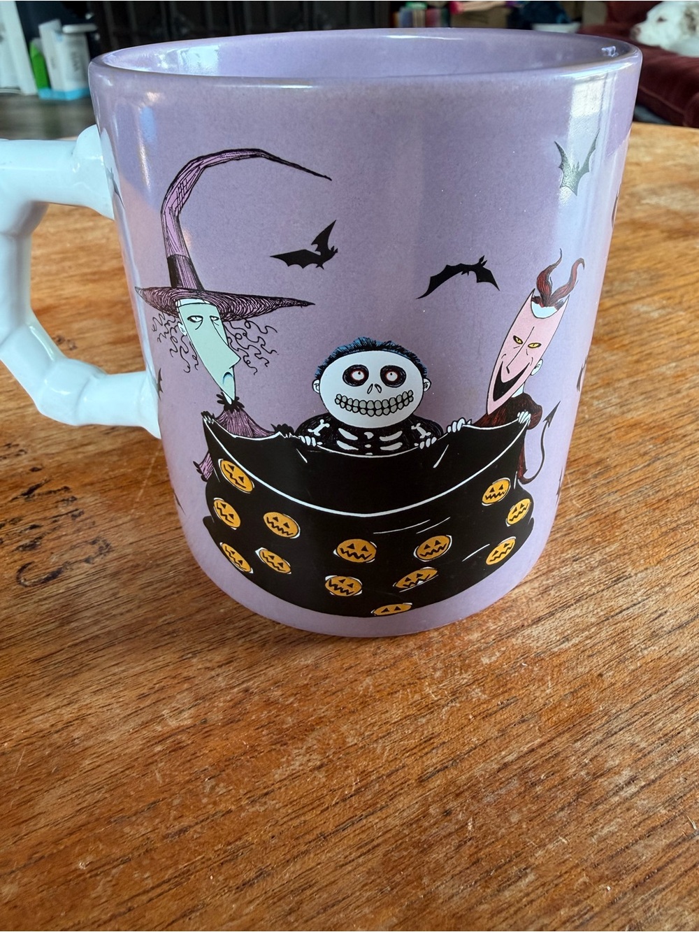 The Nightmare Before Christmas Lock Shock & Barrel Bone Handle Mug 20oz Cup